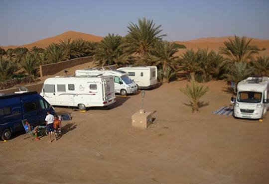 Morocco desert campground