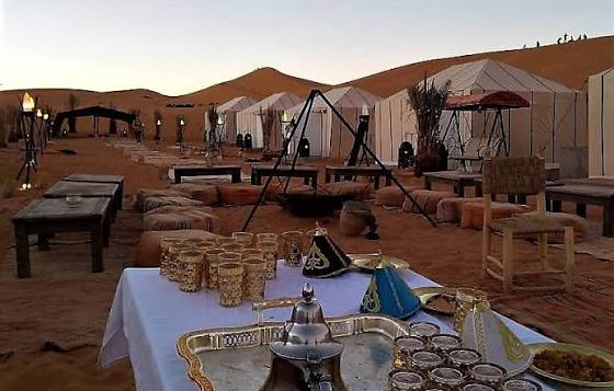 Sleeping in the Desert of Morocco