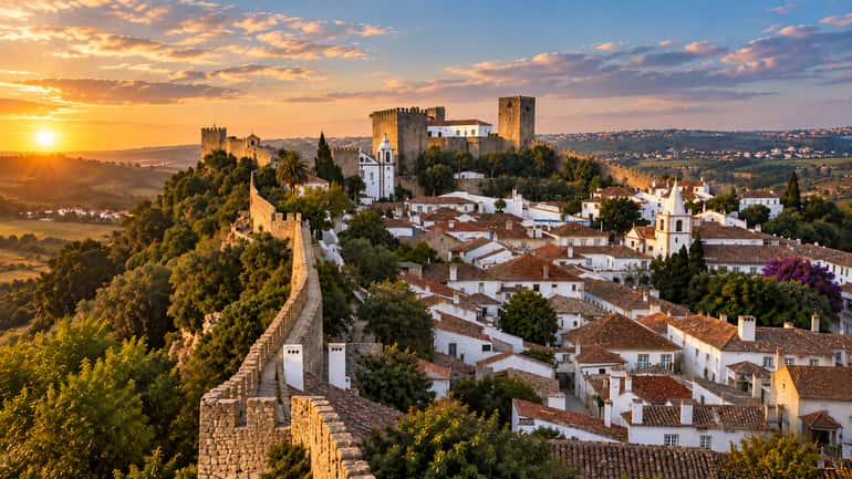 From Lisbon to Óbidos Nazaré: Full-Day Tour