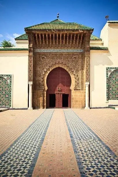 The Mausoleum of Moulay Ismaïl in Meknes Morocco