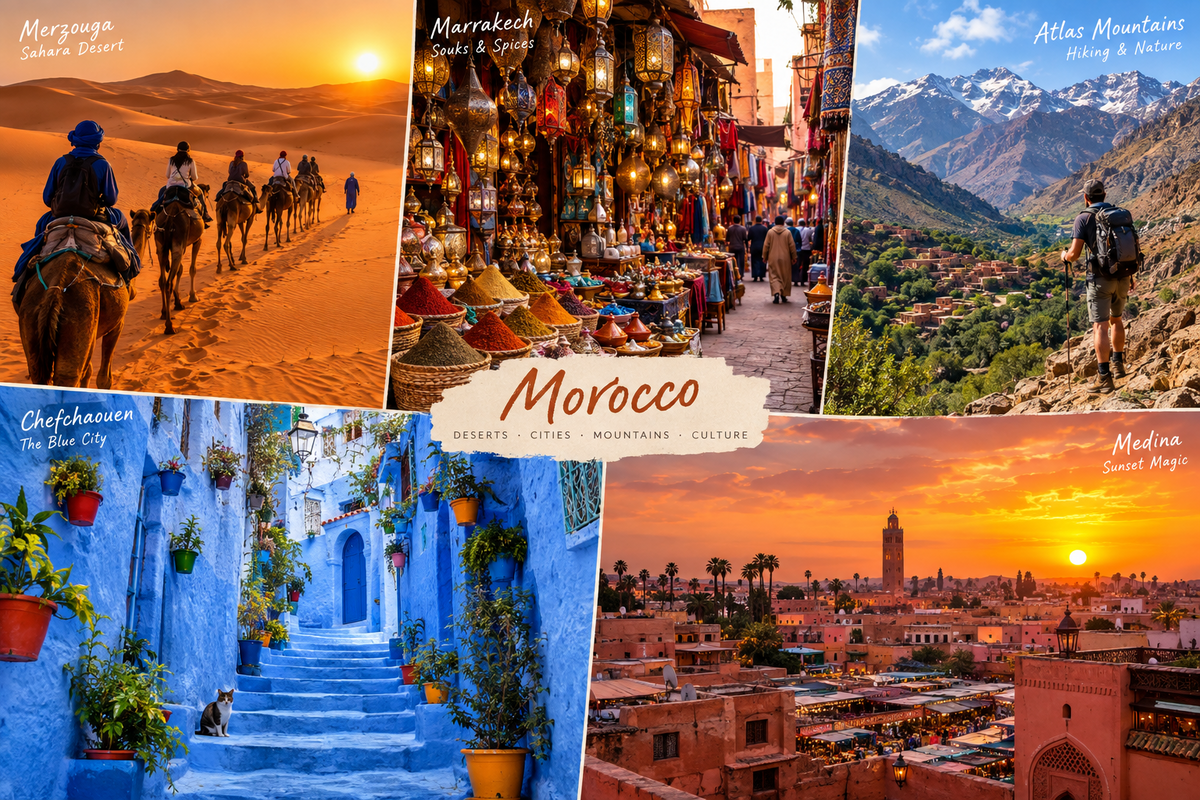 Planning a trip from Dublin to Morocco
