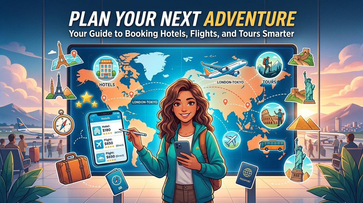 The Complete Guide to Booking Hotels, Flights, and Tours Around the World - booking hotels flights tours around the world