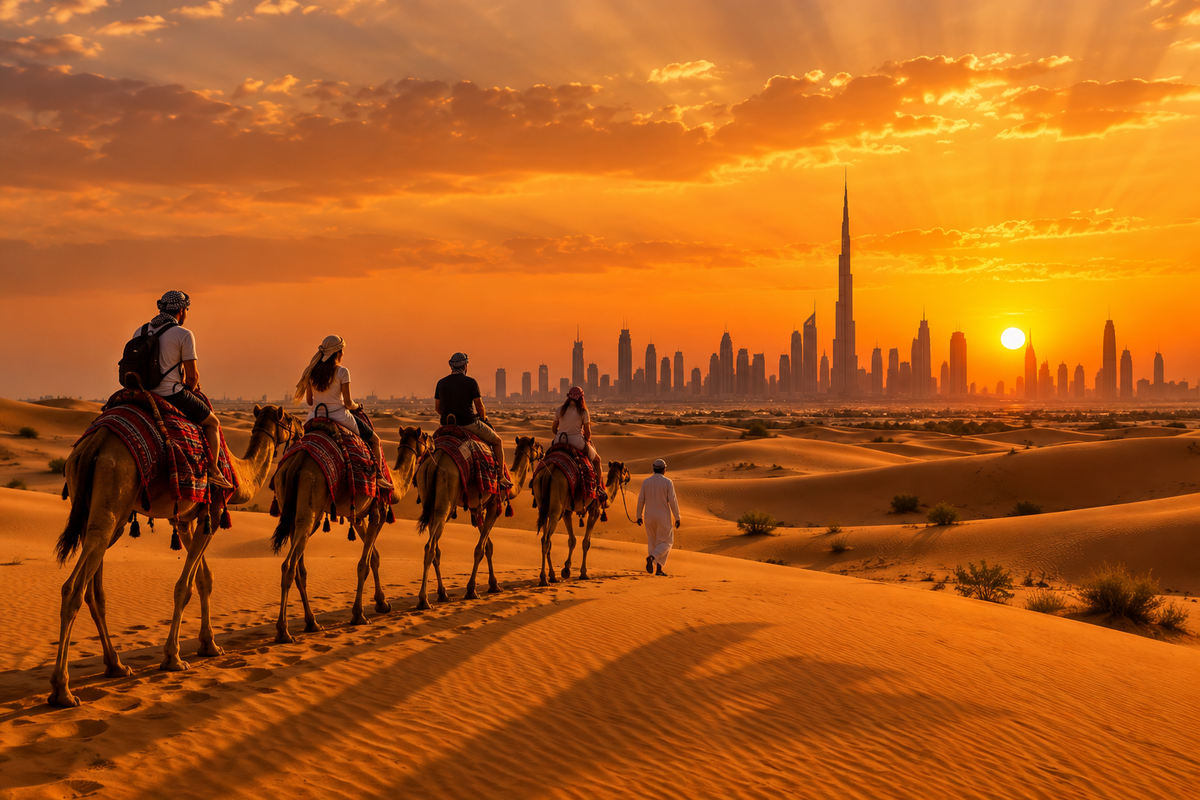 Dubai camel tour. Experience