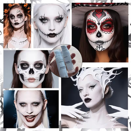 1pc/2PCSWhite Liquid Foundation for Halloween Goth Makeup