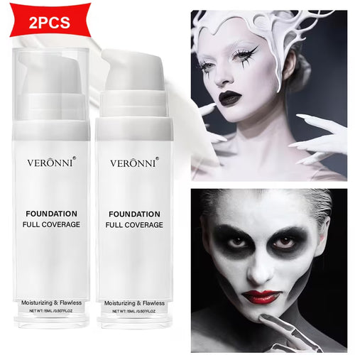 1pc/2PCSWhite Liquid Foundation for Halloween Goth Makeup