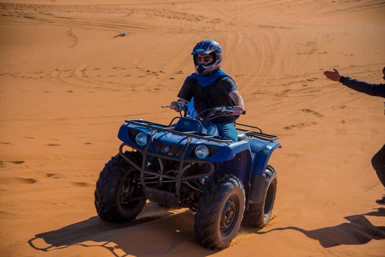 quad bike ride across the Merzouga dunes.