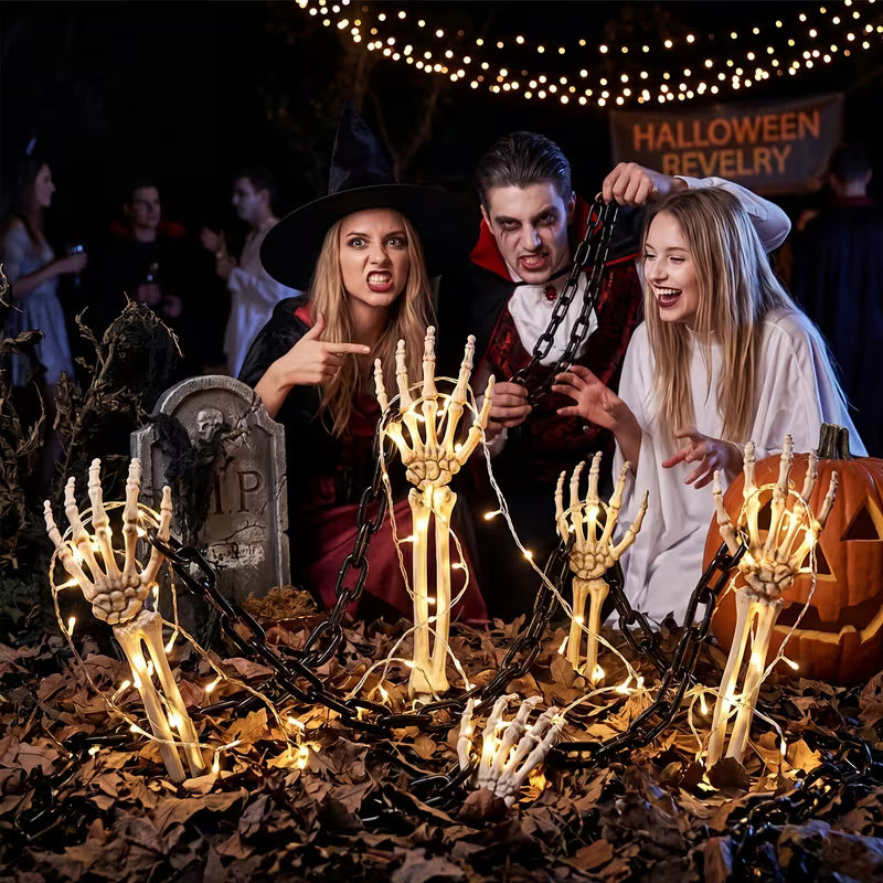 3 pcs hallaoween Artificial Hand Bones Outdoor Decorative