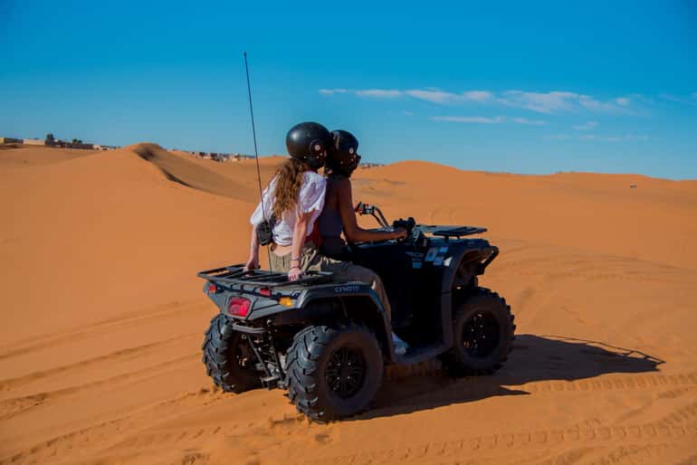 quad bike ride across the Merzouga dunes.