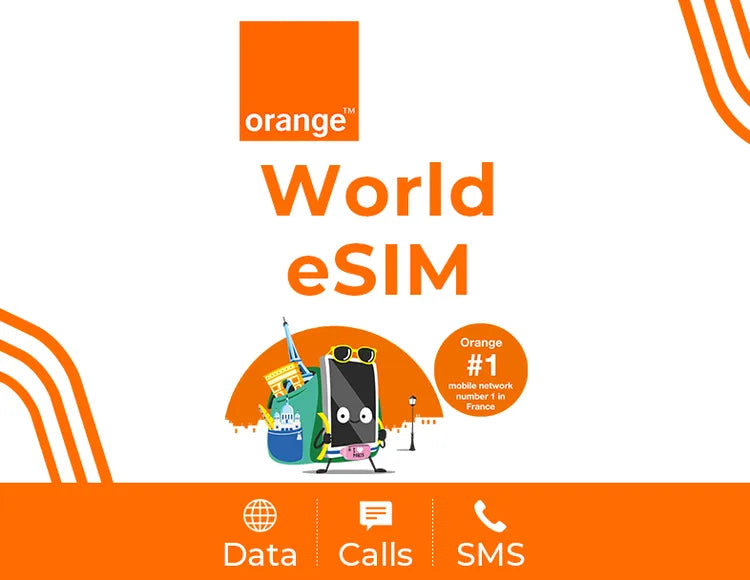 Orange World 4G LTE eSIM Calls SMS 31 Days