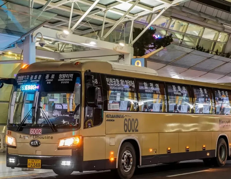South Korea Incheon Airport bus ticket Seoul city hotel