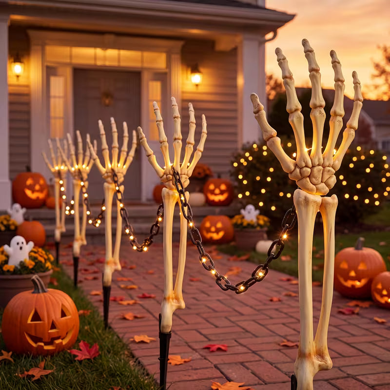 3 pcs hallaoween Artificial Hand Bones Outdoor Decorative