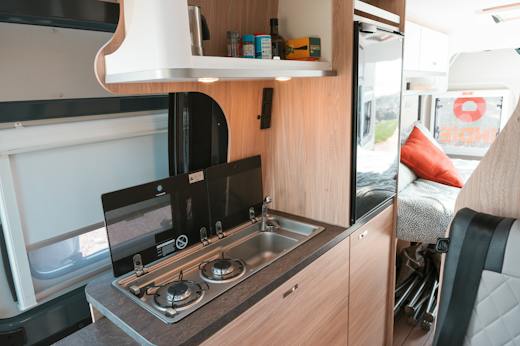 Campervan Rental in Norway seating and sleeping for up to 4 people