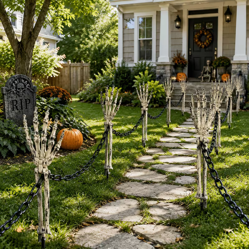 3 pcs hallaoween Artificial Hand Bones Outdoor Decorative