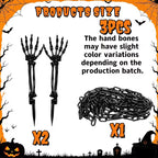 3 pcs hallaoween Artificial Hand Bones Outdoor Decorative