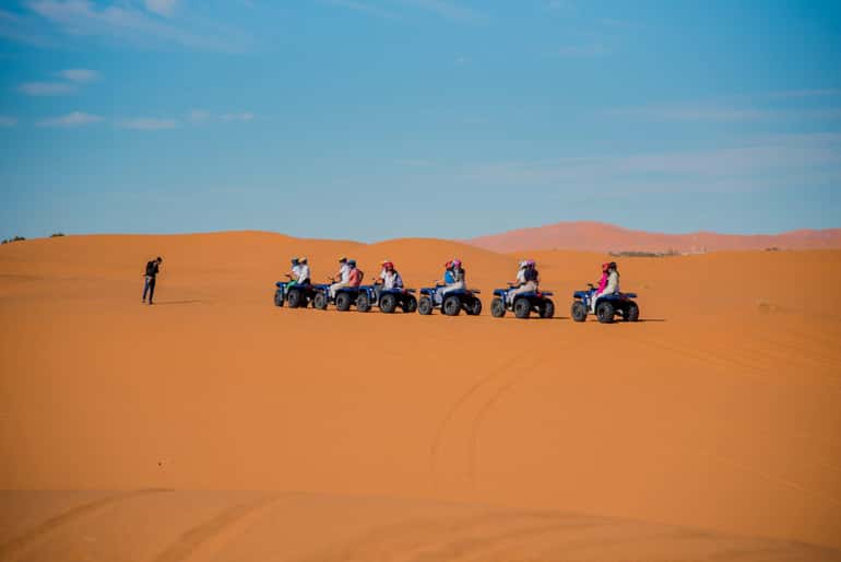 quad bike ride across the Merzouga dunes.