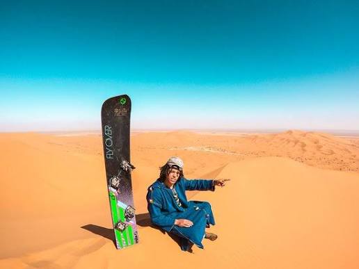 Merzouga Sandboarding in the Sahara Desert