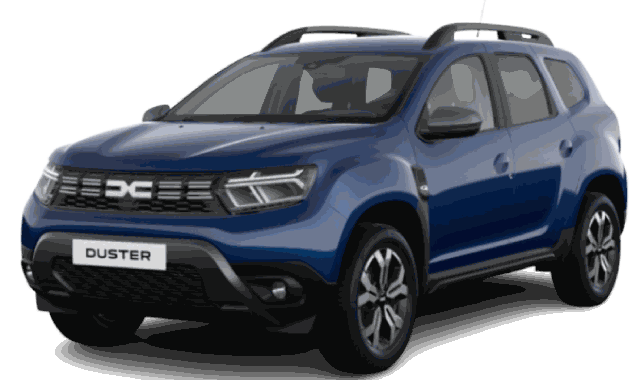 Blue compact SUV with black accents and roof rails, modern design and bold front grille for Luxury Car Rental in Merzouga.